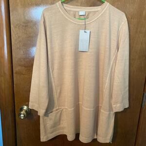 Poetry Quarter Sleeve Sand Yellow Tunic